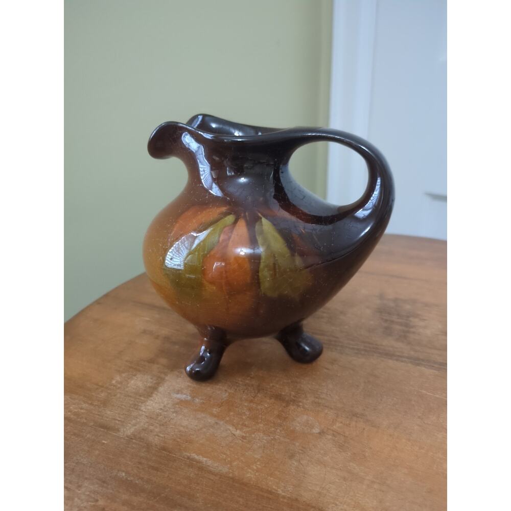Weller Louwelsa? Footed Pitcher Hand Painted